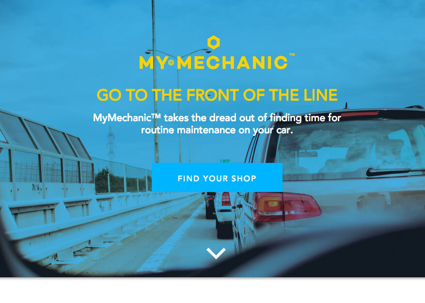my mechanic website screen capture